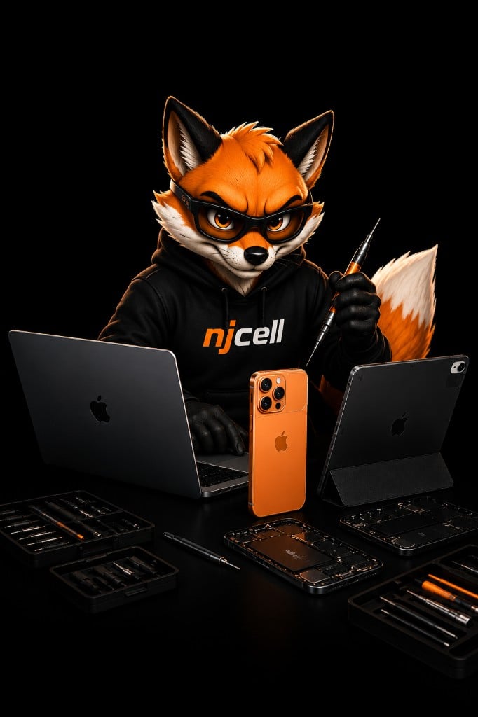 Mascote NJCELL em assistência técnica Apple em Sorocaba Mascote NJCELL em assistência técnica Apple em Sorocaba
